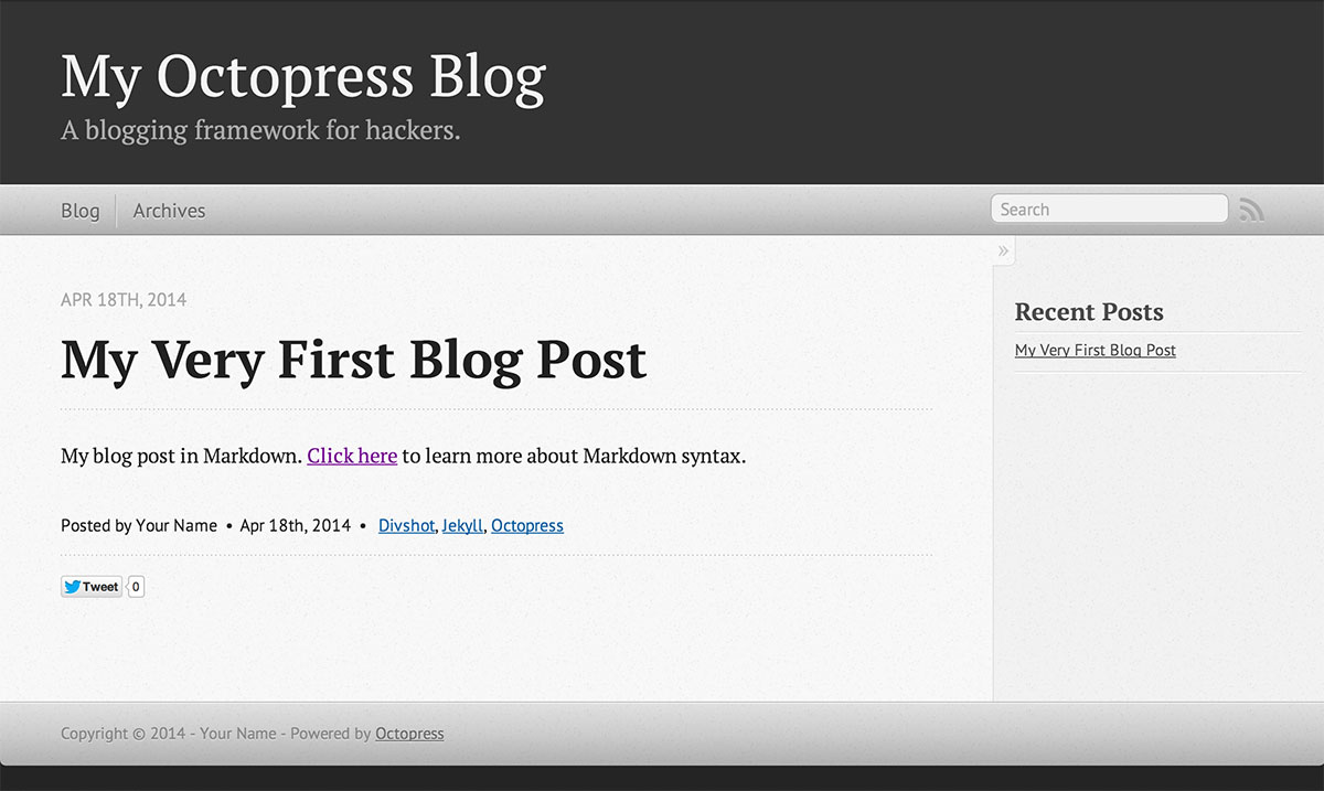 Octopress Blog
