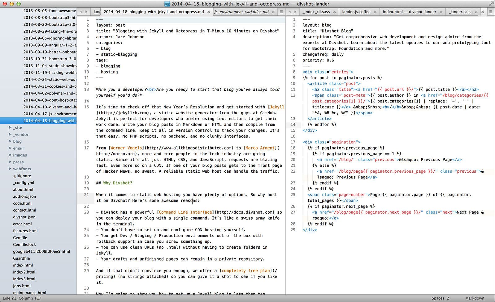 Jekyll in Sublime Text